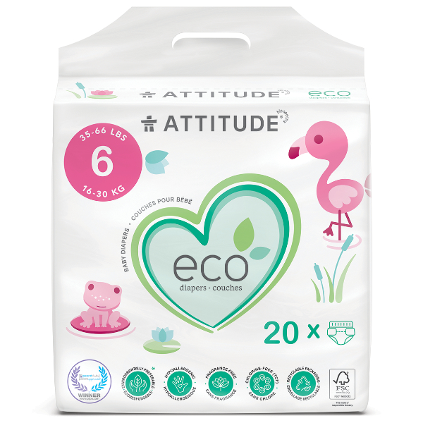 ATTITUDE Pañales talla 6 (16-30 Kg.)